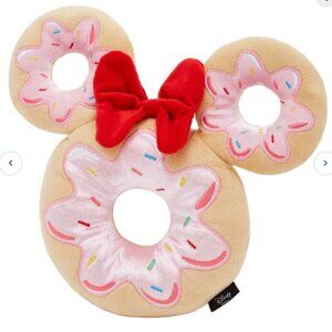 NWT Disney Minnie Mouse DONUT Plush Dog Toy